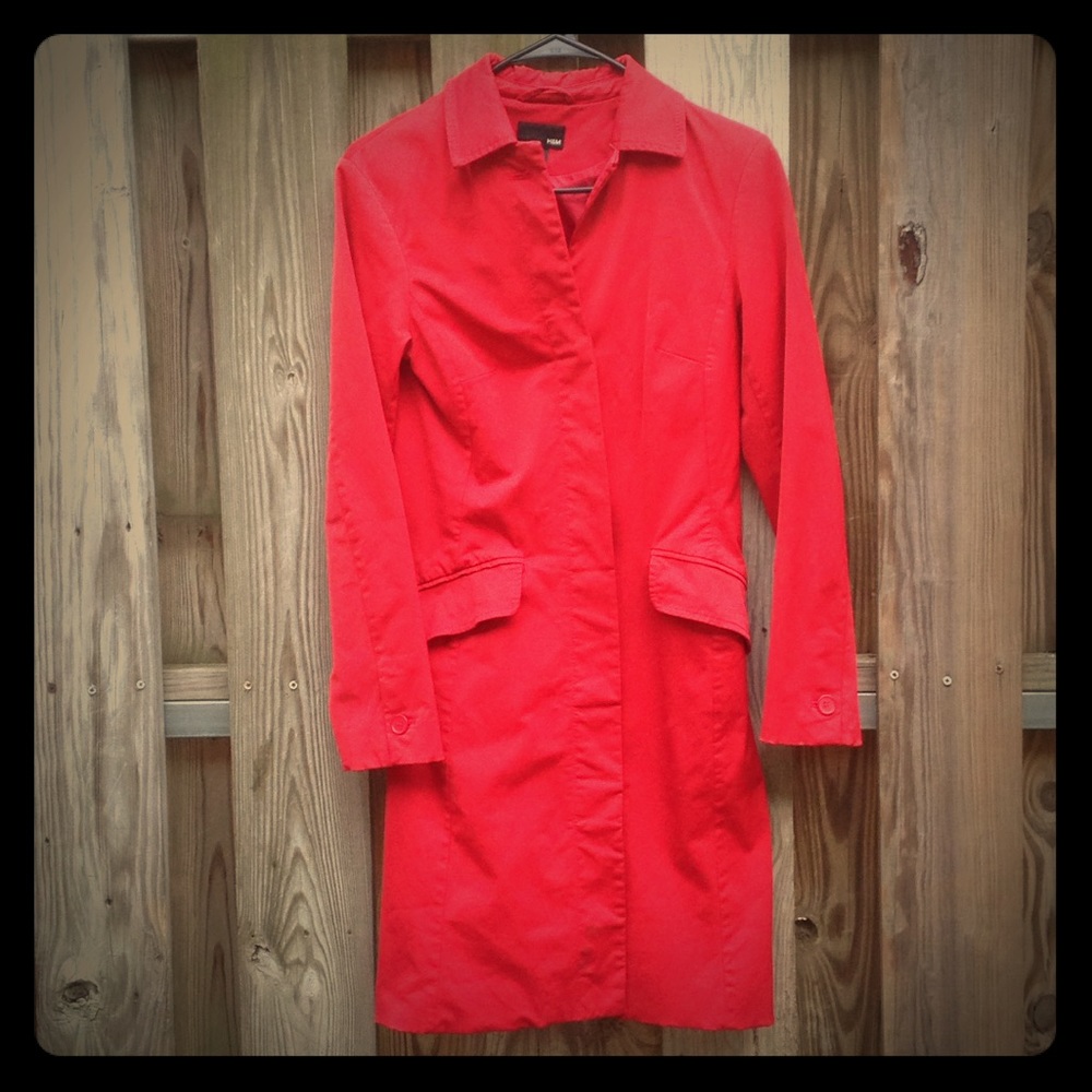 Red jacket  In fair condition. H&M